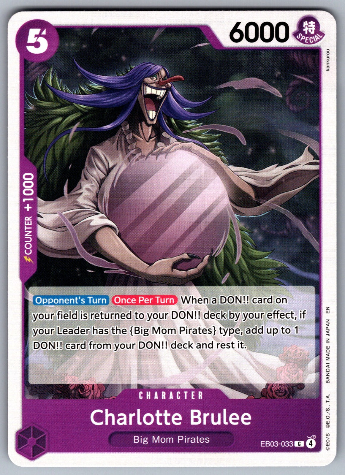 Charlotte Brulee C Extra Booster: One Piece Heroines Edition EB03-033 NM 2026