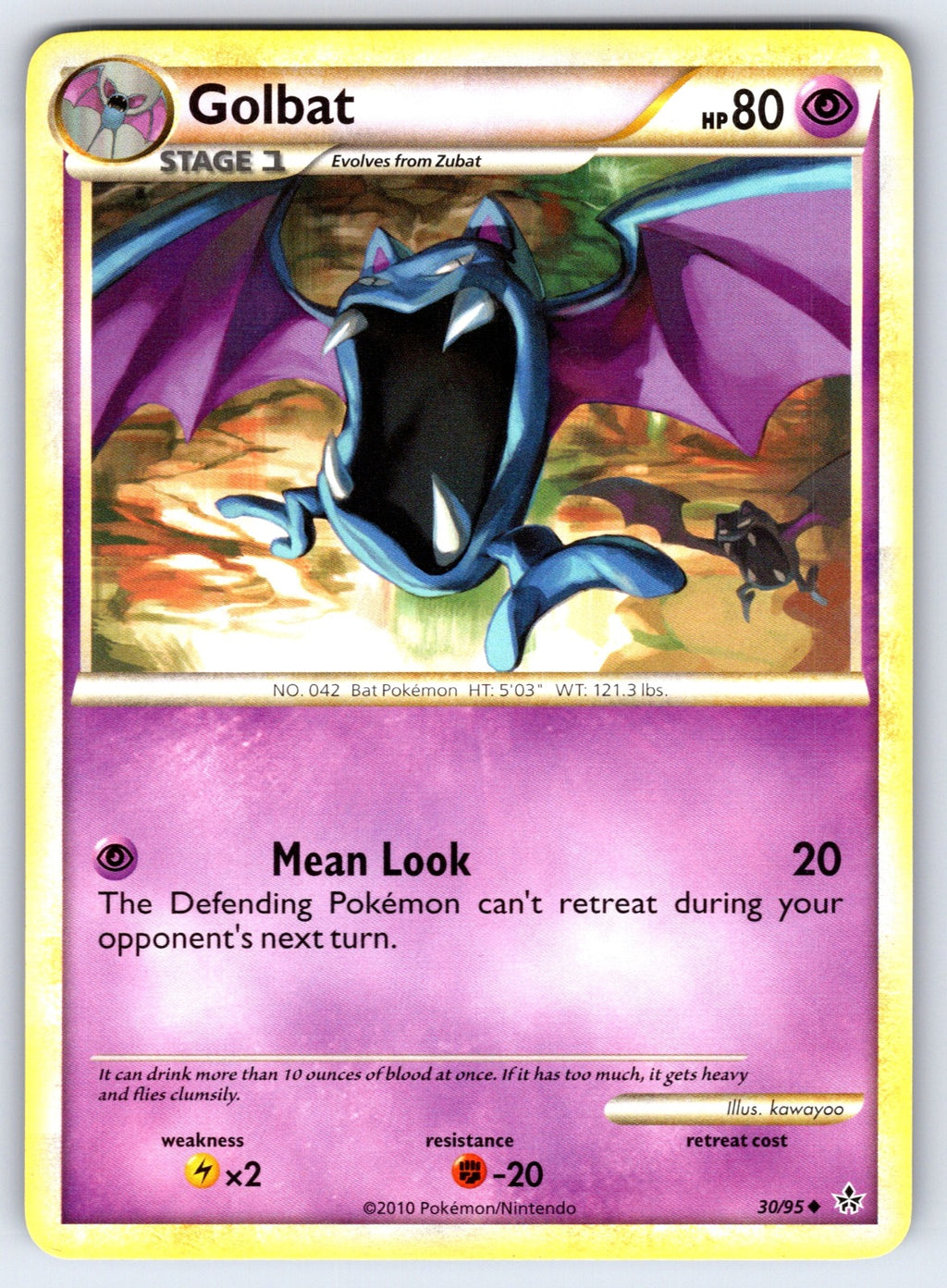 Golbat Uncommon Unleashed 30/95 LP 2010