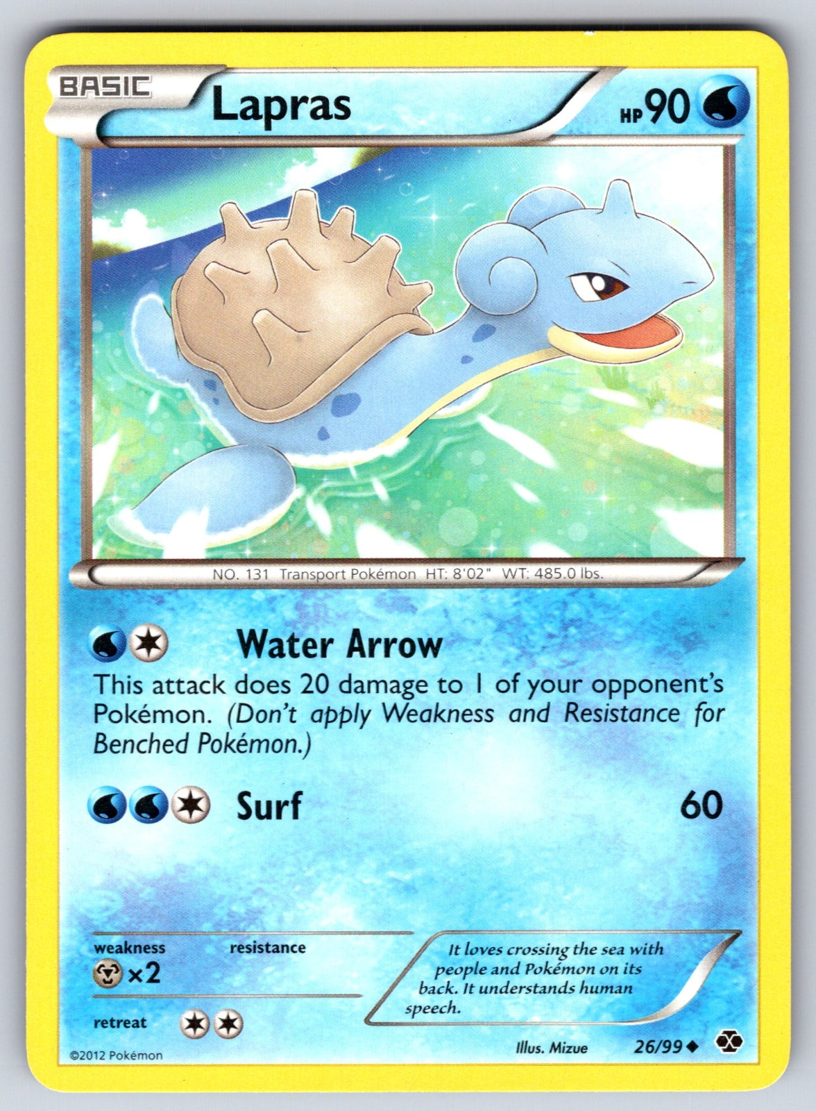 Lapras (26) Uncommon Next Destinies 26/99 LP 2012
