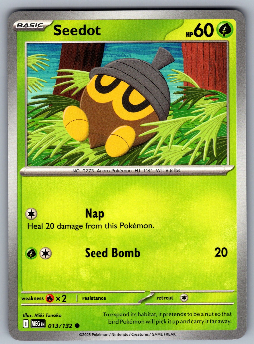 Seedot Common ME01: Mega Evolution 013/132 NM 2025
