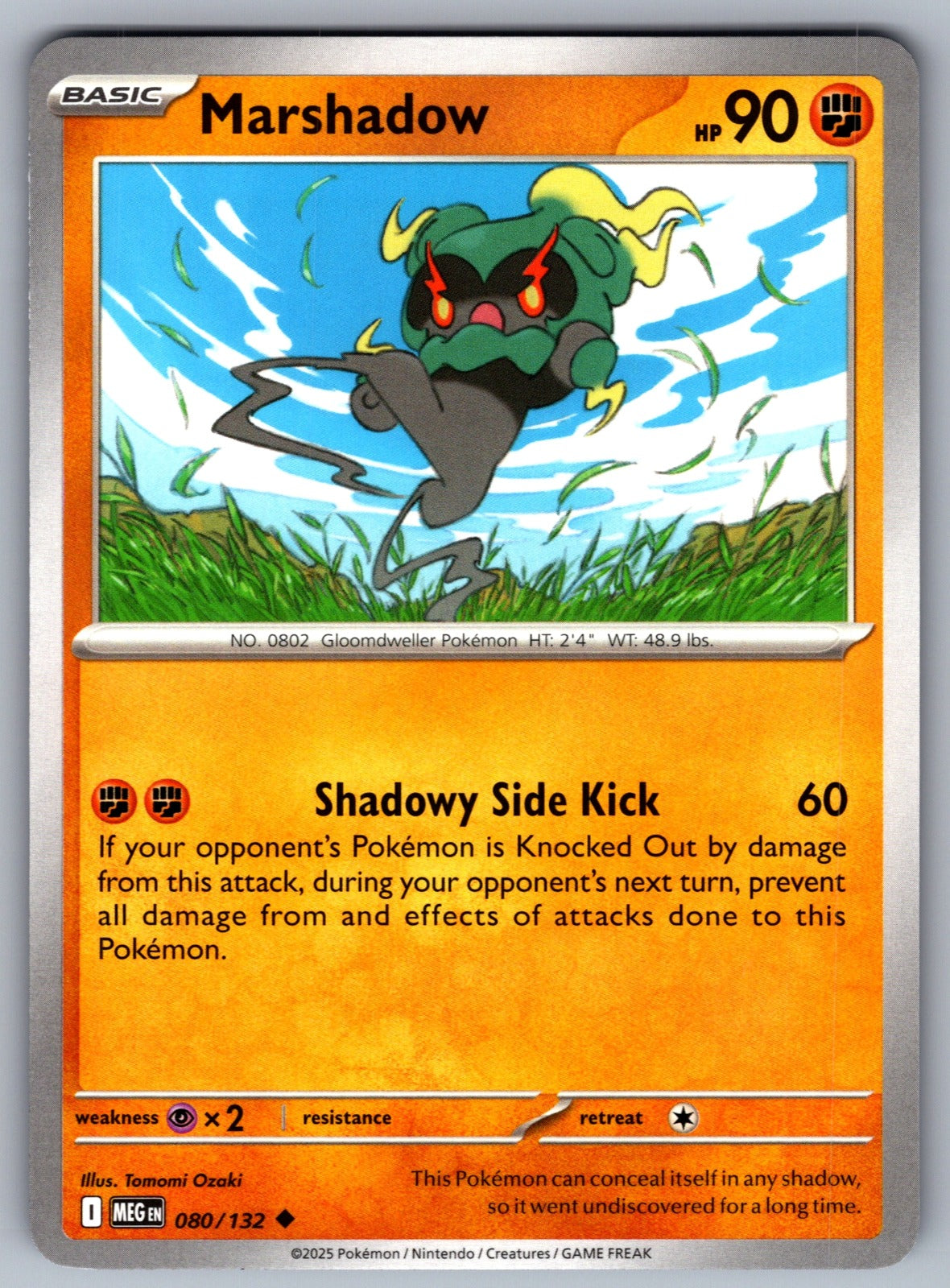 Marshadow Uncommon ME01: Mega Evolution 080/132 NM 2025