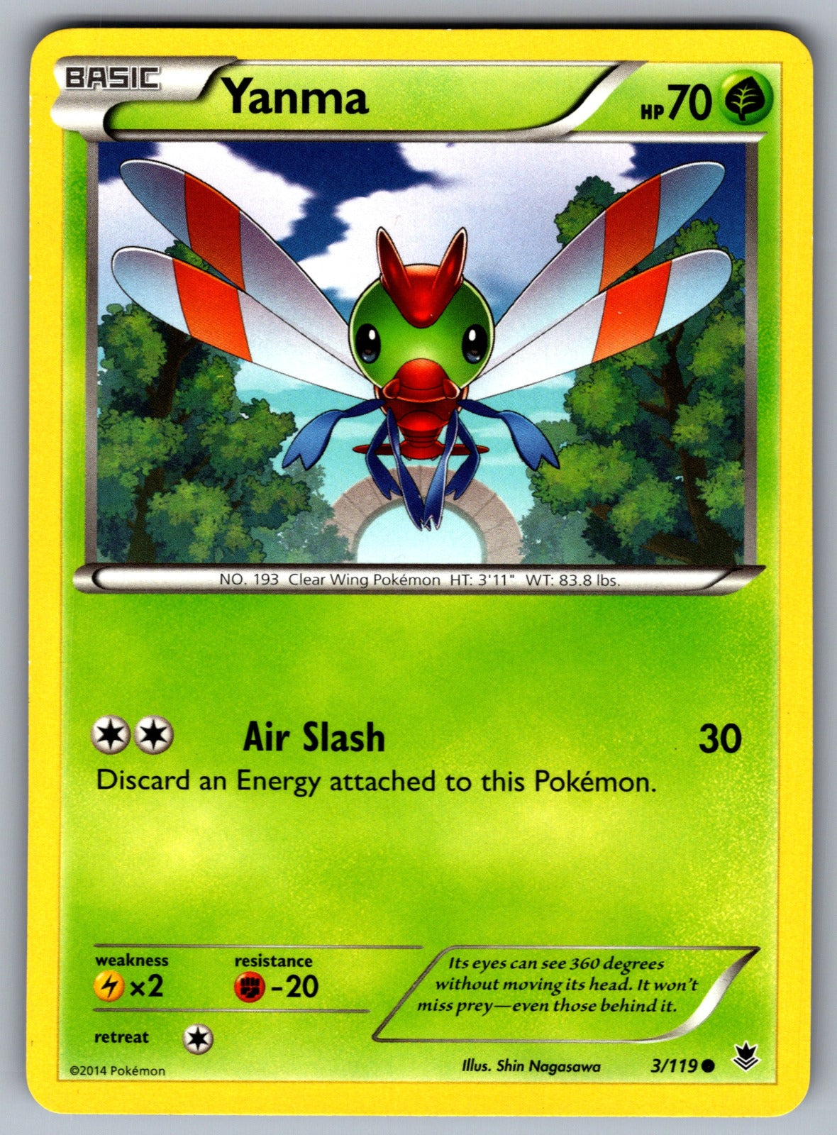 Yanma Common XY - Phantom Forces 3/119 LP 2014