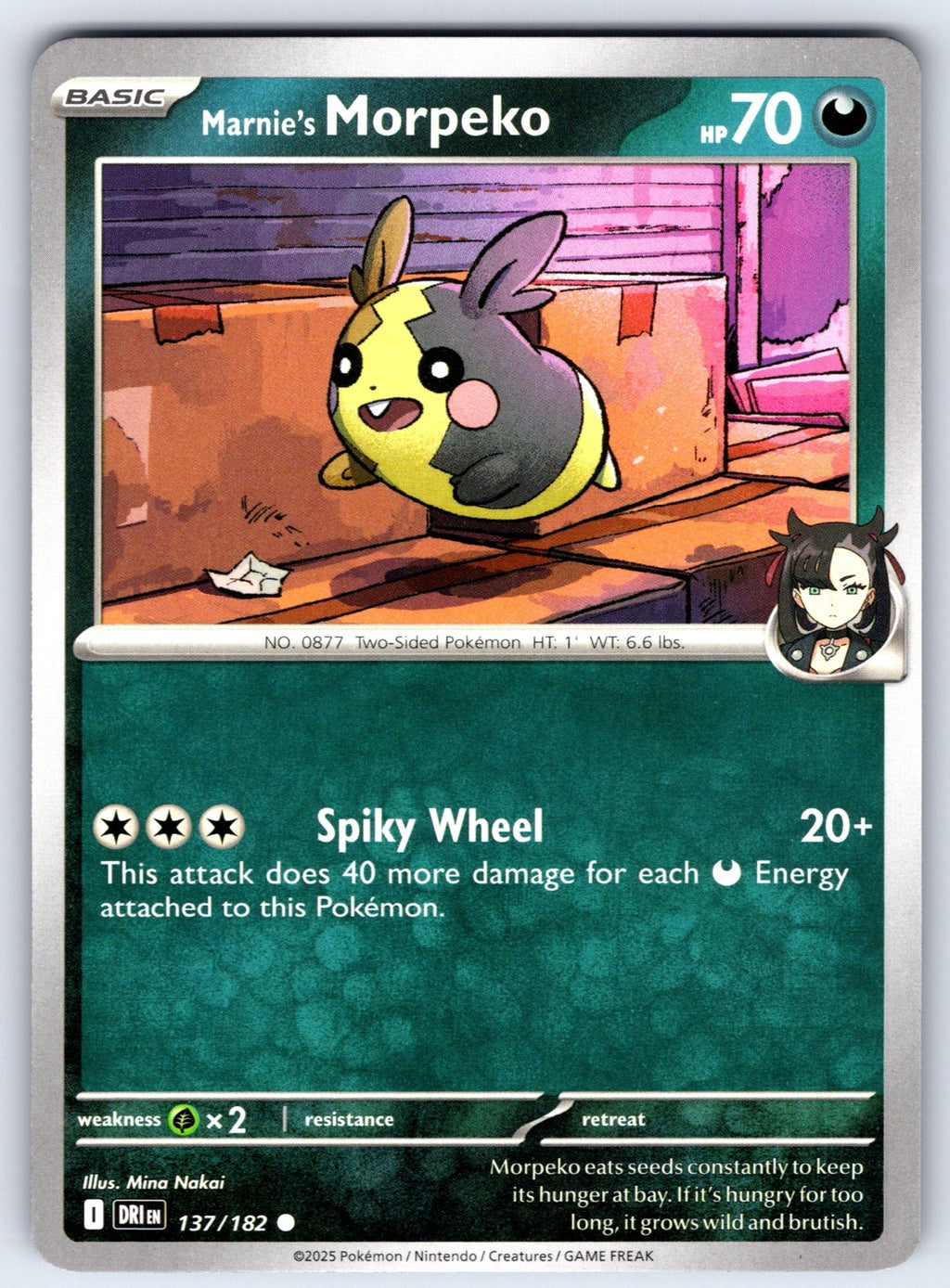 Marnie's Morpeko Common SV10: Destined Rivals 137/182 NM 2025
