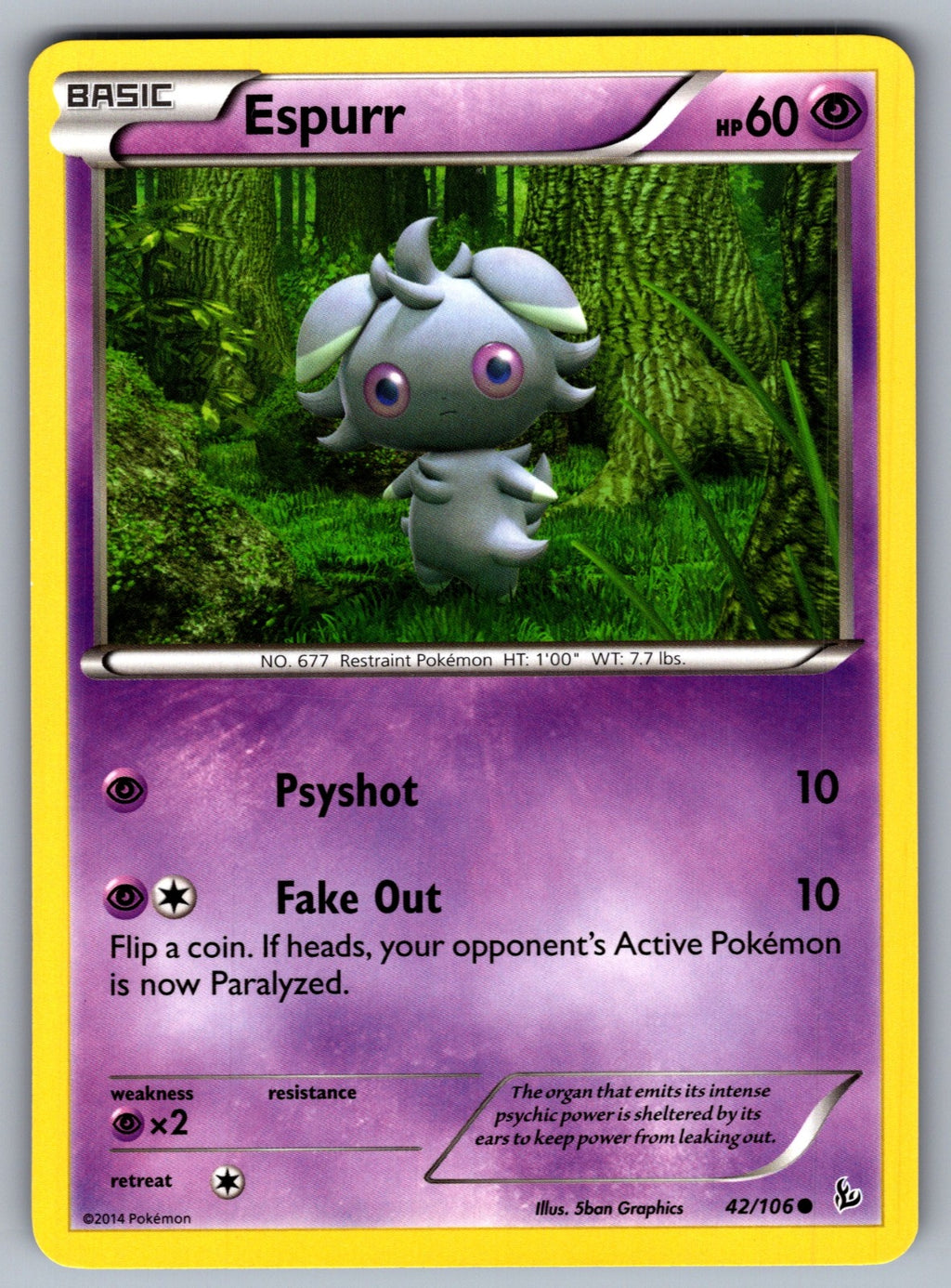 Espurr Common XY - Flashfire 42/106 LP 2014