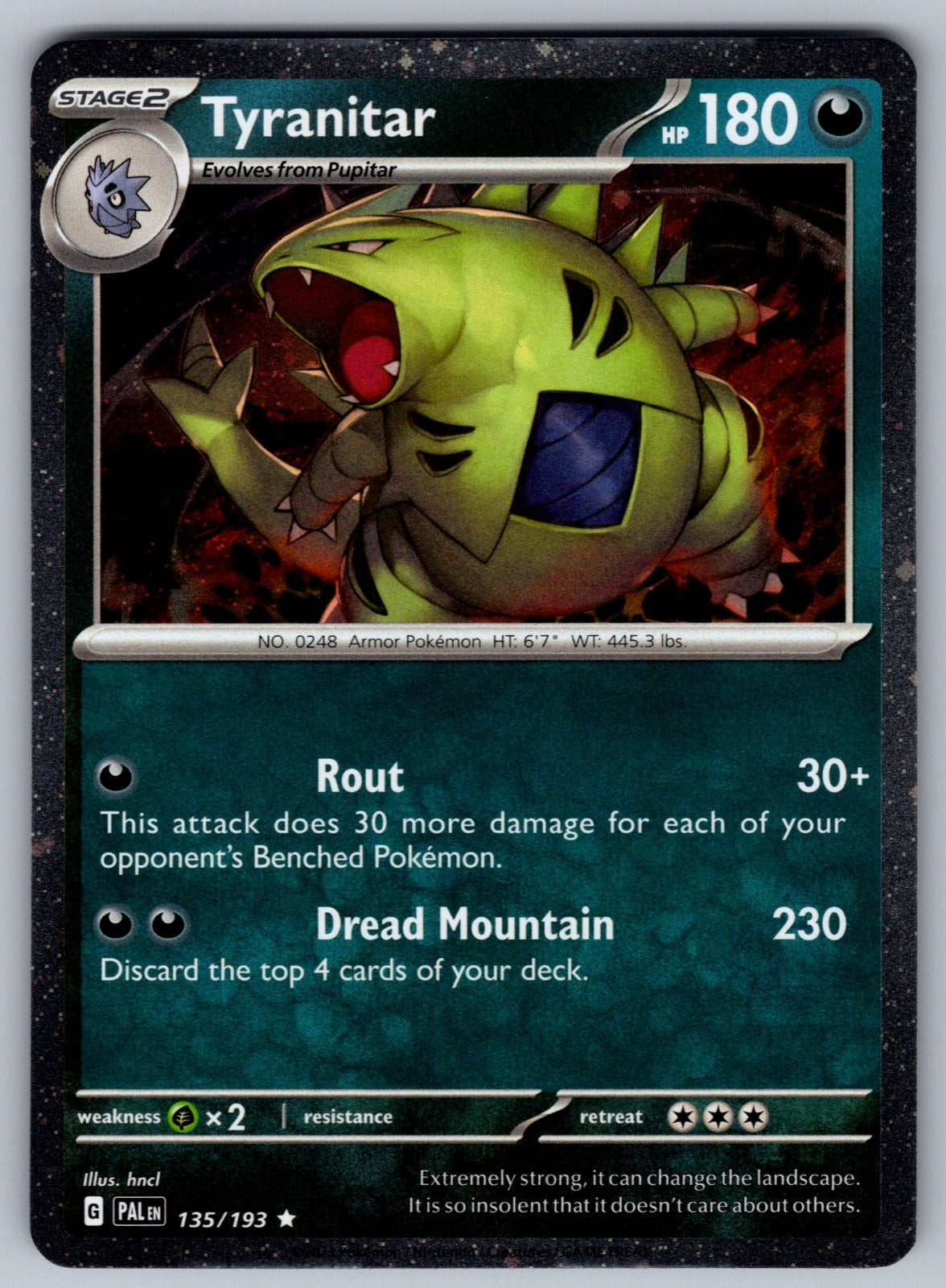 Tyranitar - (Cosmo Foil) Holo Promo Miscellaneous Cards & Products 135/193 NM 20