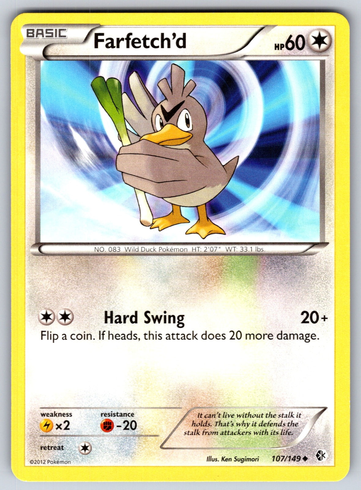 Farfetch'd Uncommon Boundaries Crossed 107/149 LP 2012