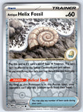 Antique Helix Fossil Reverse Holo Common SV: Scarlet & Violet 151 153/165 NM 202