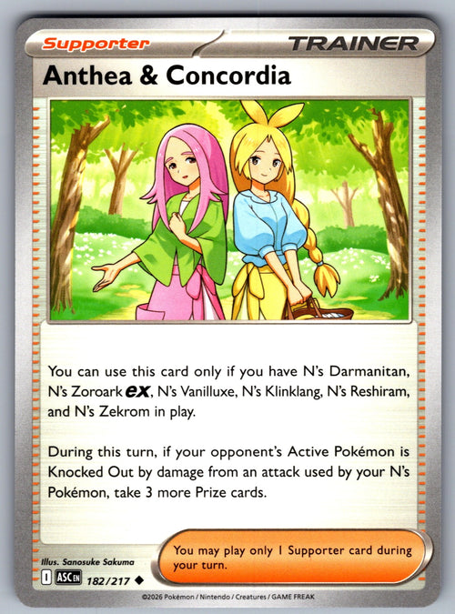 Anthea & Concordia Uncommon ME: Ascended Heroes 182/217 NM 2026