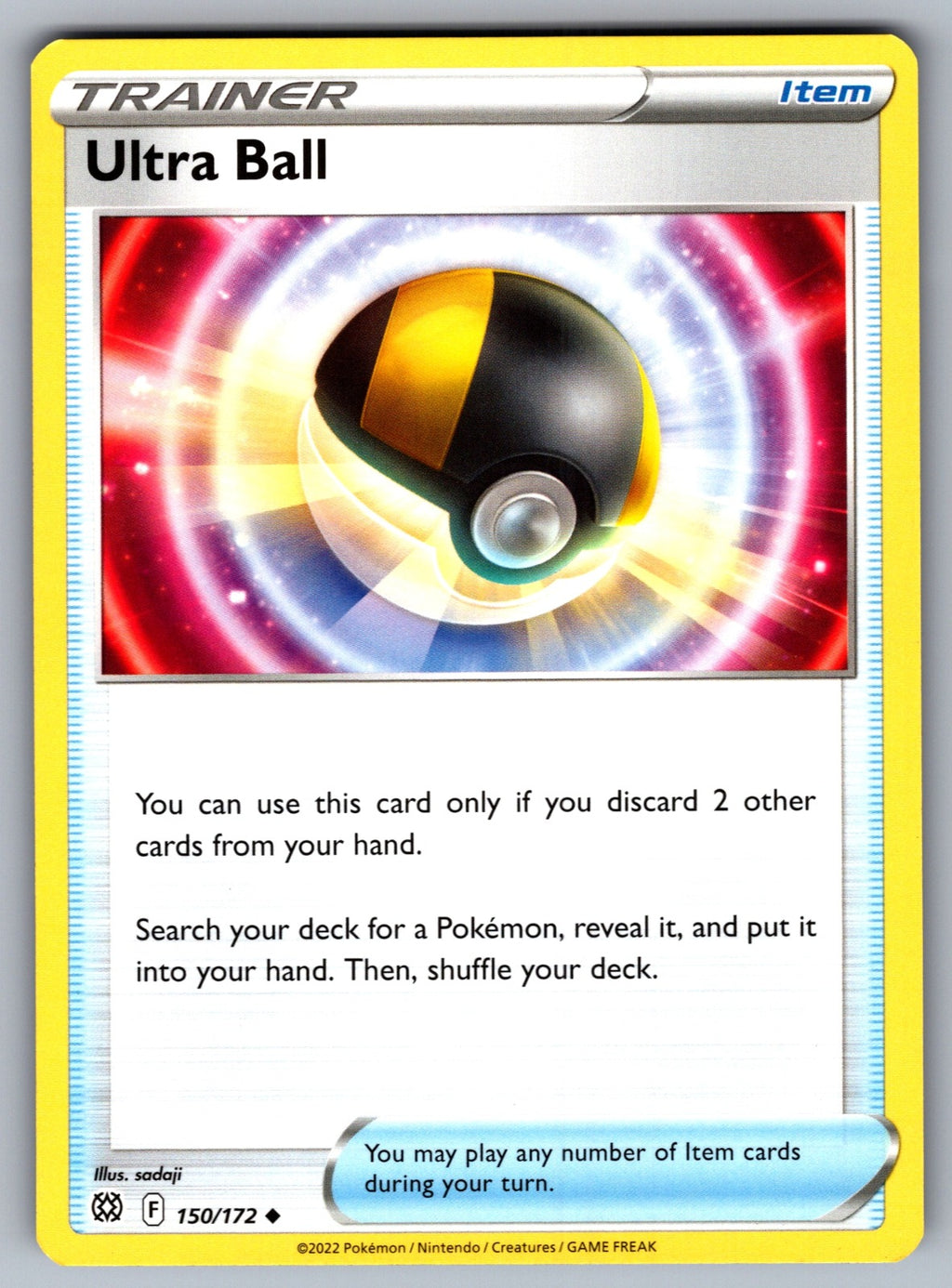 Ultra Ball Uncommon SWSH09: Brilliant Stars 150/172 NM 2022