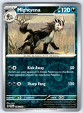 Mightyena Reverse Holo Common SV05: Temporal Forces 106/162 NM 2024