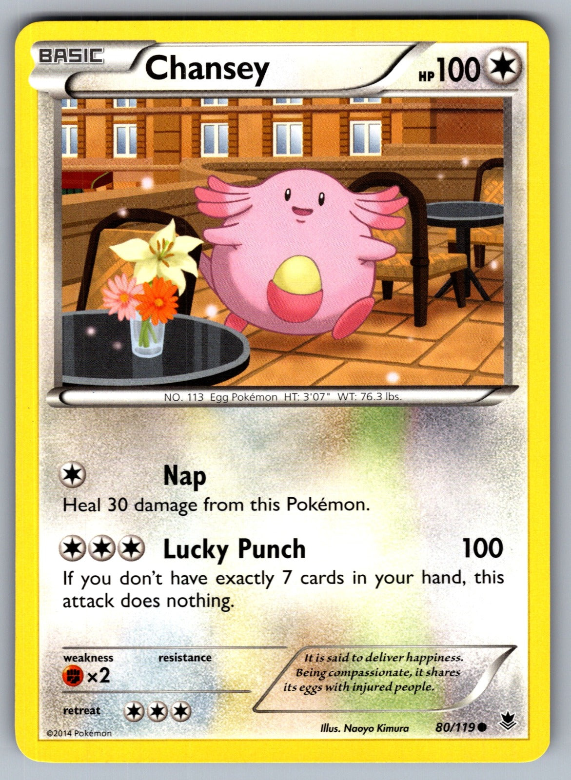 Chansey Common XY - Phantom Forces 80/119 LP 2014