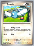 Swablu Common SV03: Obsidian Flames 169/197 NM 2023