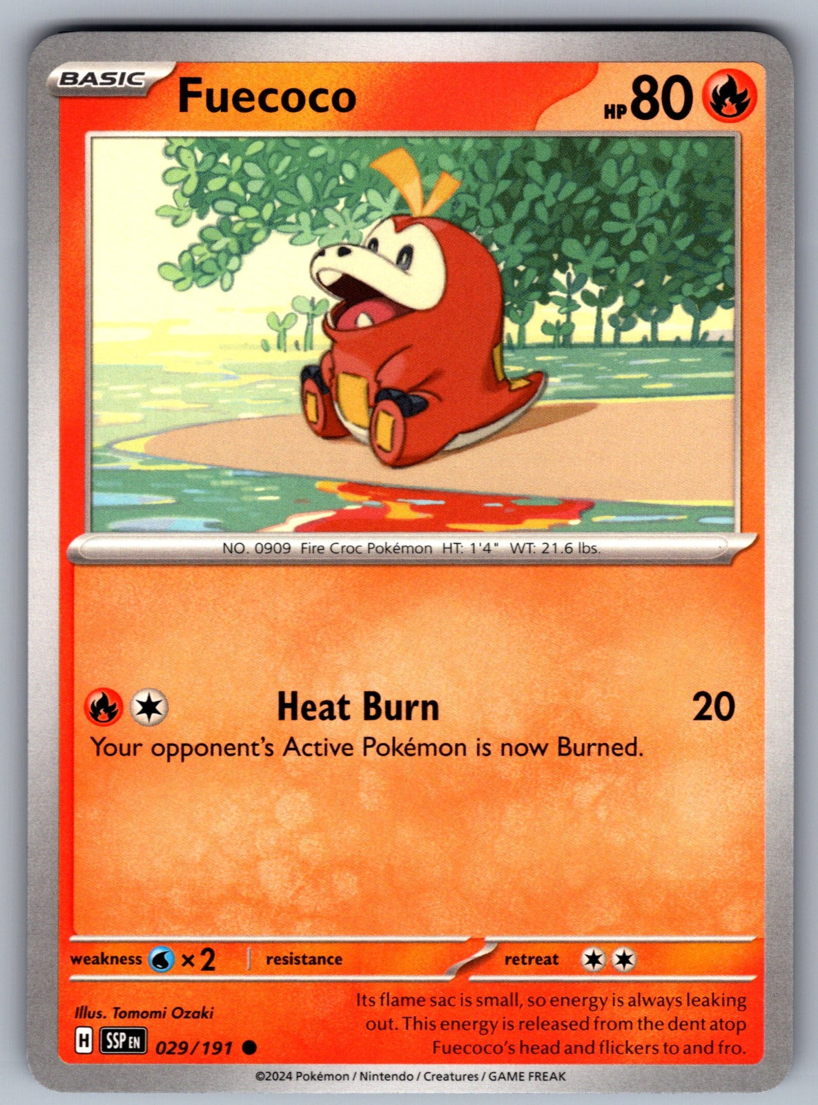 Fuecoco Common SV08: Surging Sparks 029/191 NM 2024