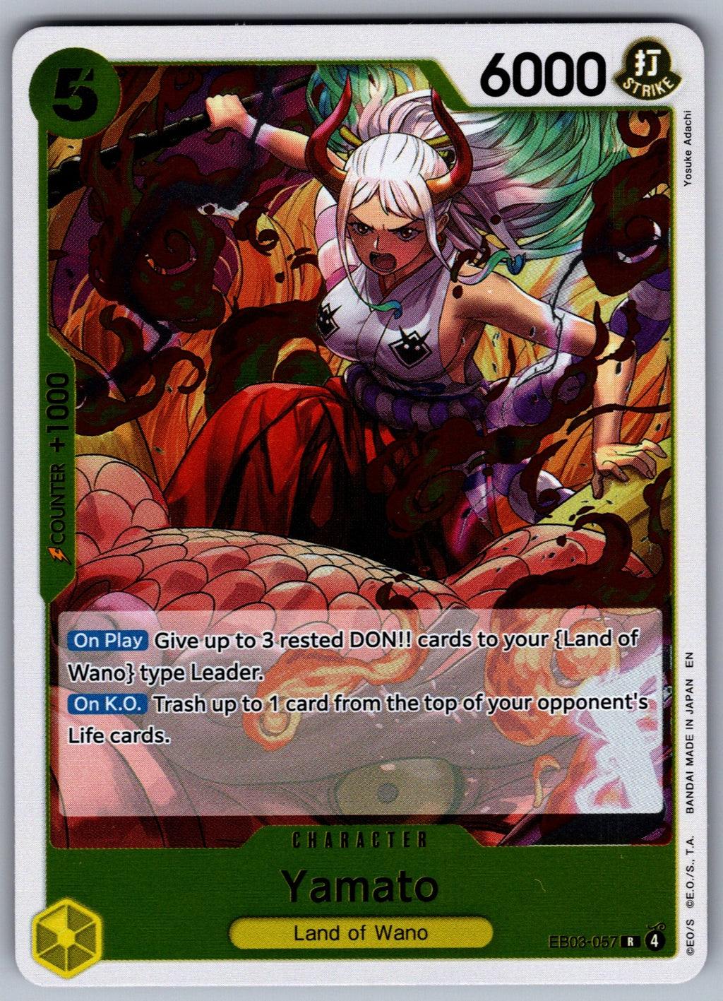 Yamato Foil R Extra Booster: One Piece Heroines Edition EB03-057 NM 2026