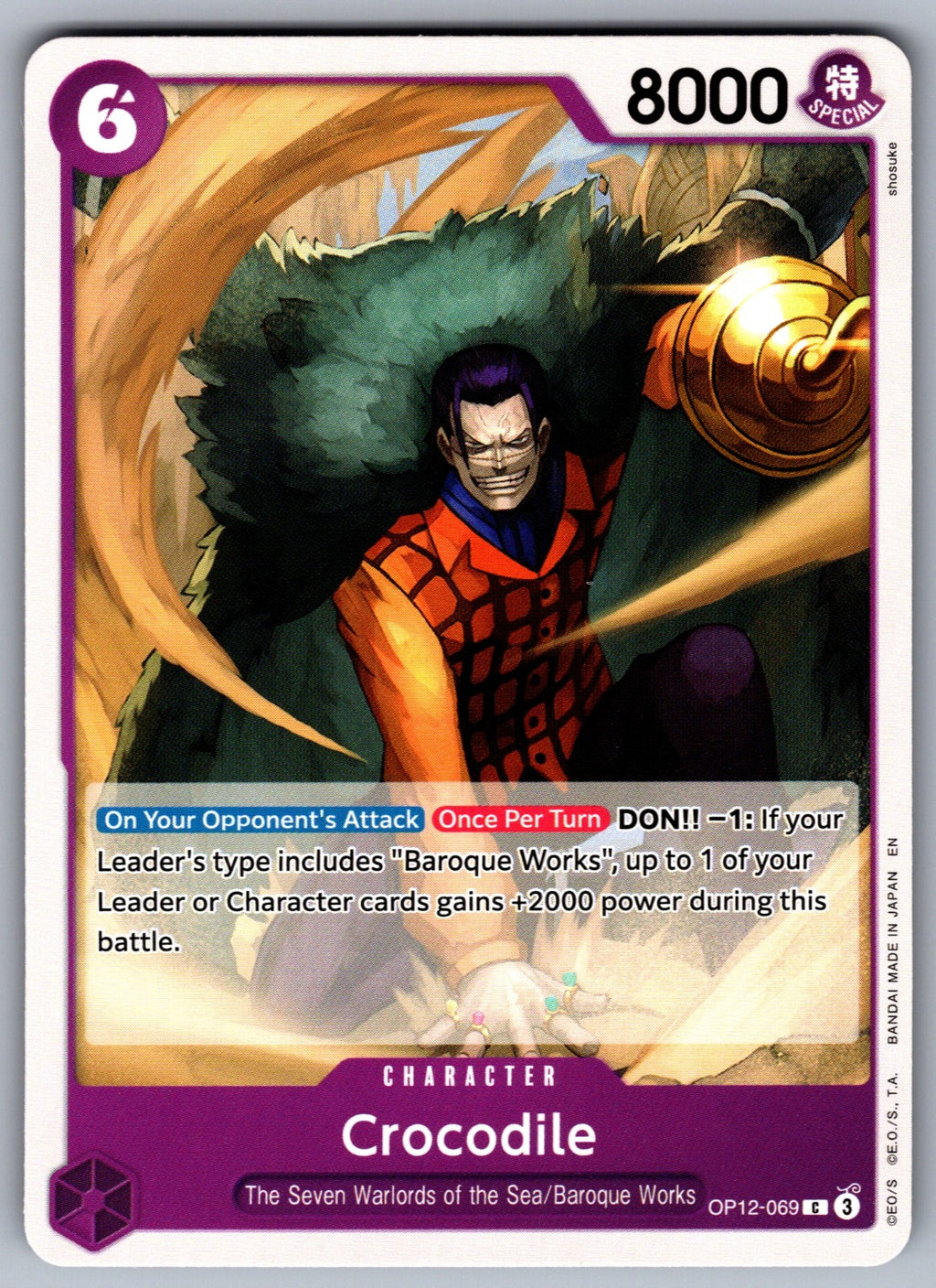 Crocodile C Legacy of the Master OP12-069 NM 2025