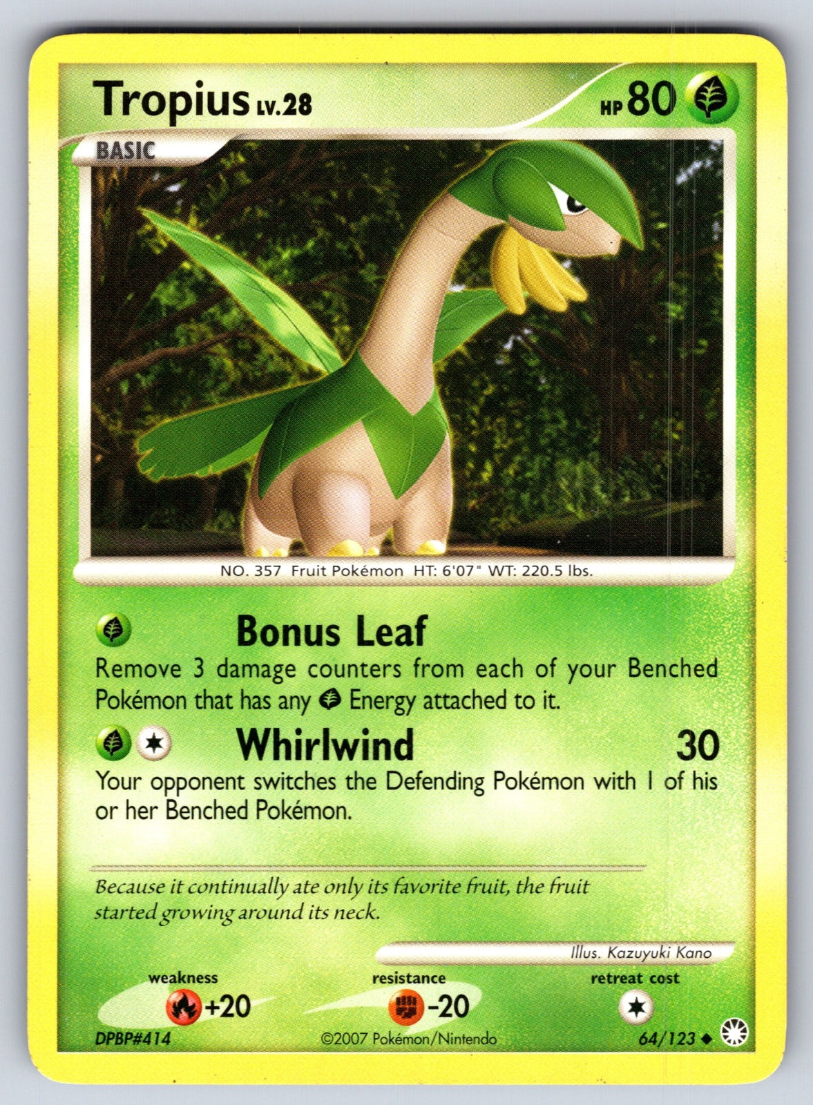 Tropius Uncommon Mysterious Treasures 64/123 LP 2007