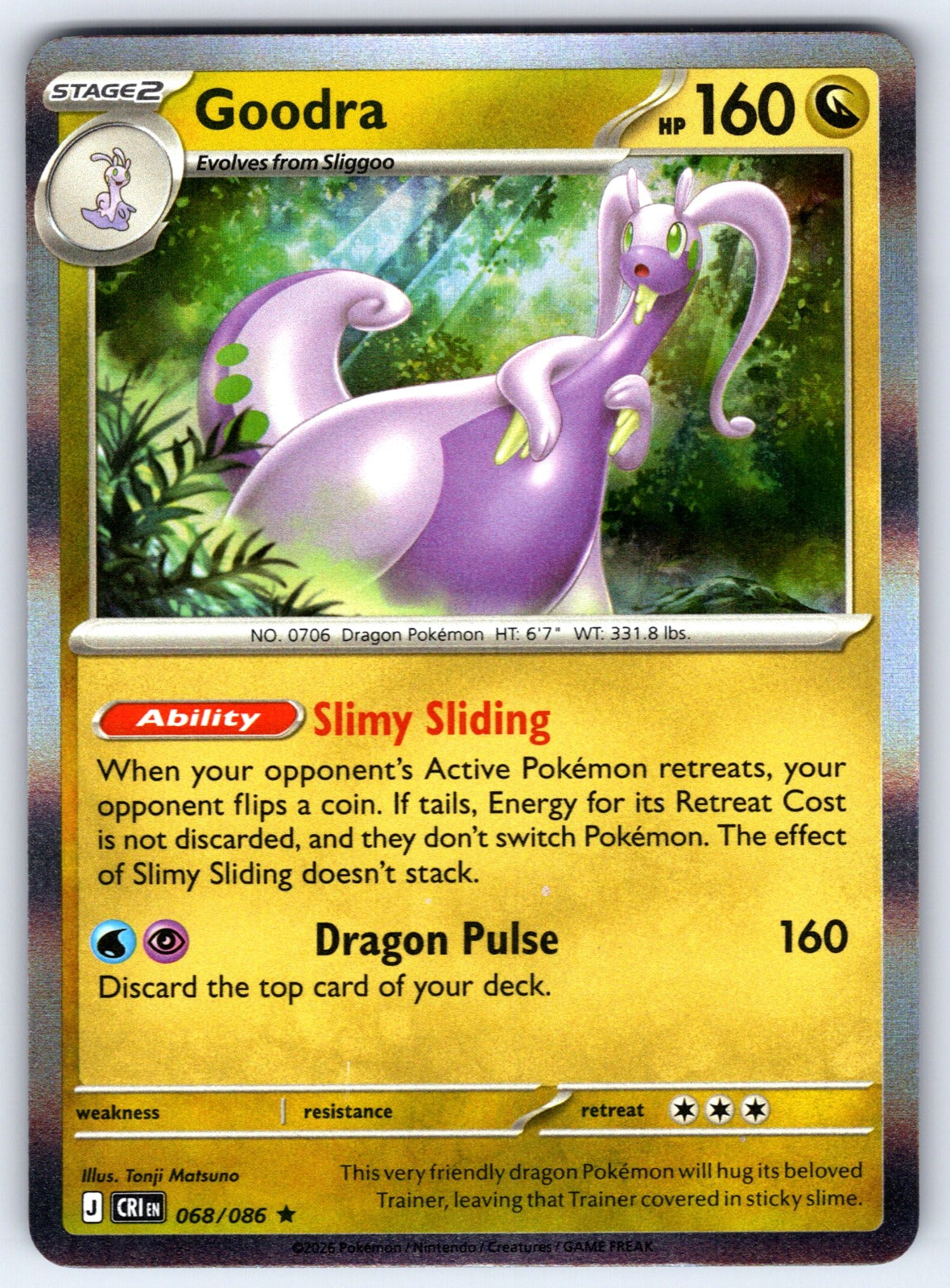 Goodra Holo Rare ME04: Chaos Rising 068/086 NM 2026