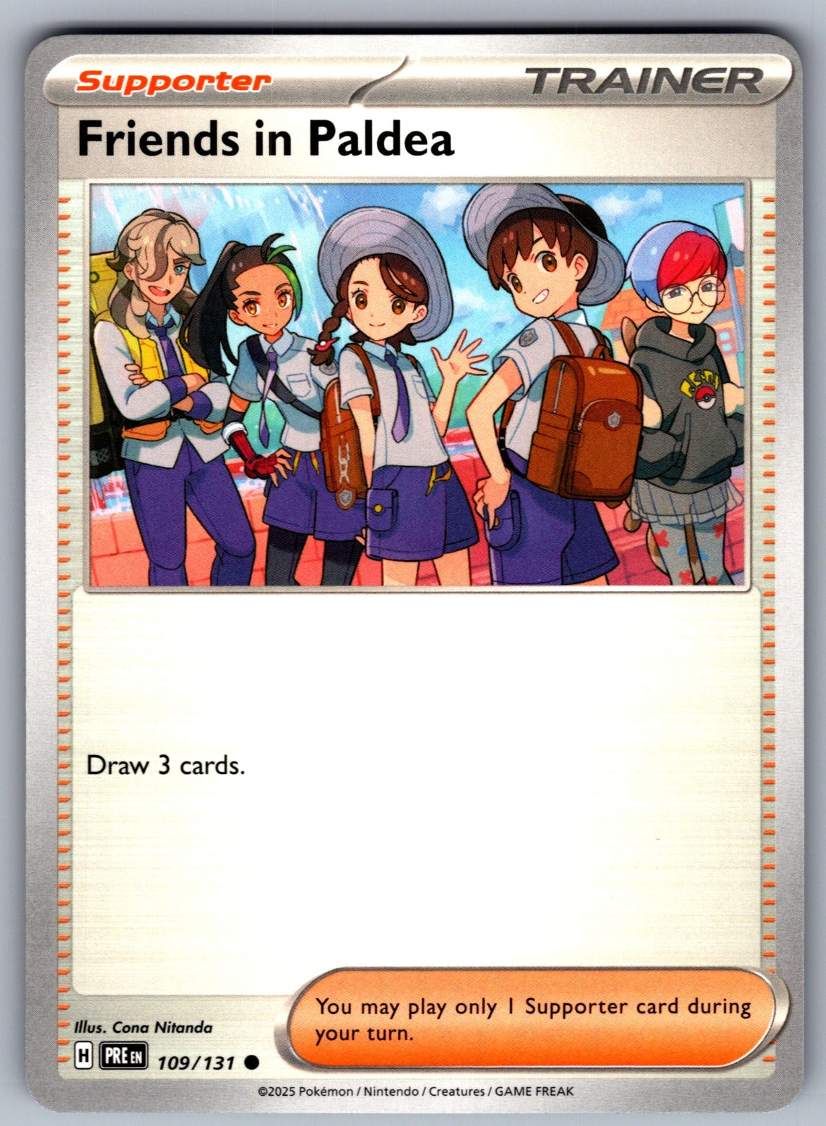 Friends in Paldea Common SV: Prismatic Evolutions 109/131 NM 2025