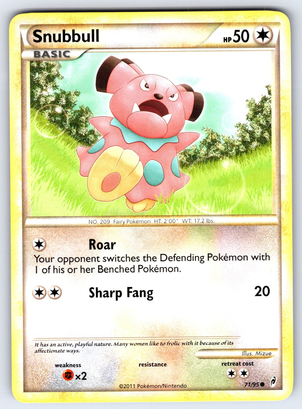 Snubbull Common Call of Legends 71/95 LP 2011