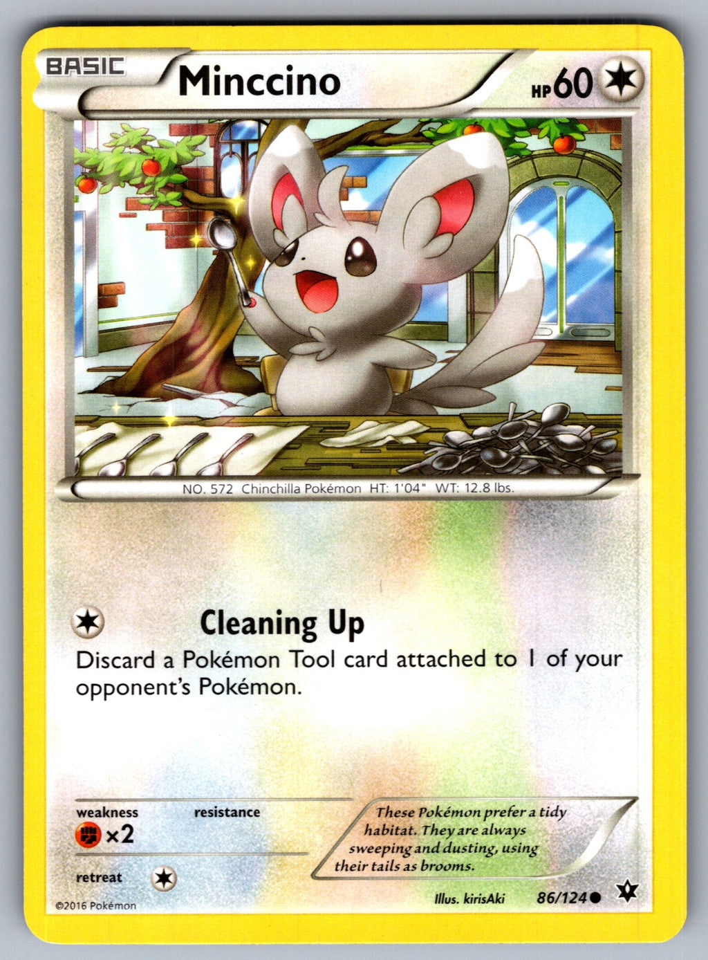 Minccino (86) Common XY - Fates Collide 86/124 LP 2016