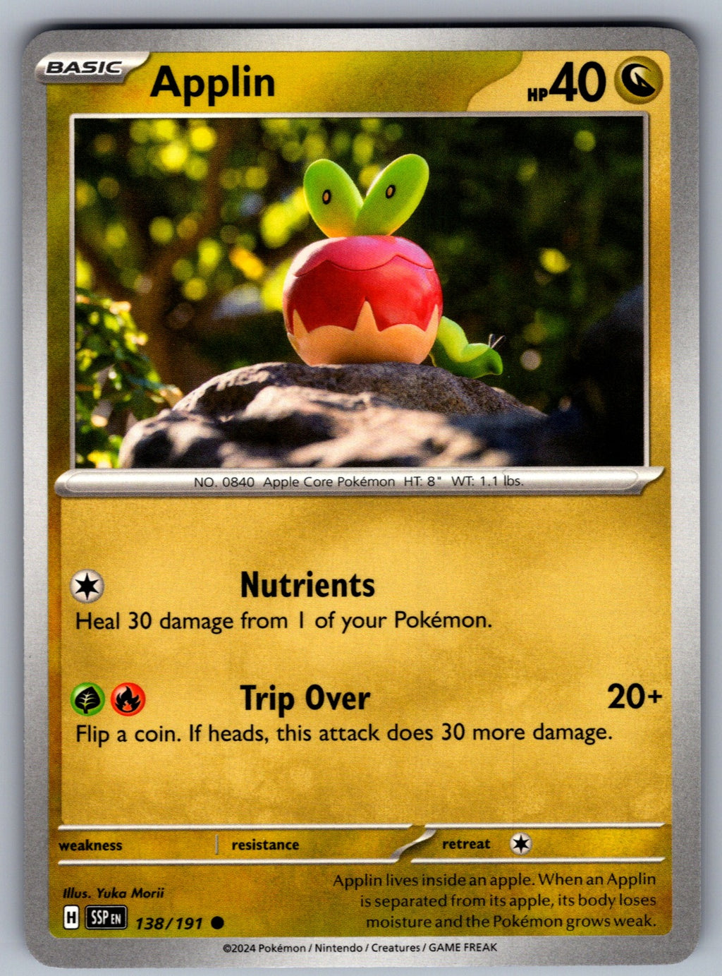 Applin Common SV08: Surging Sparks 138/191 NM 2024