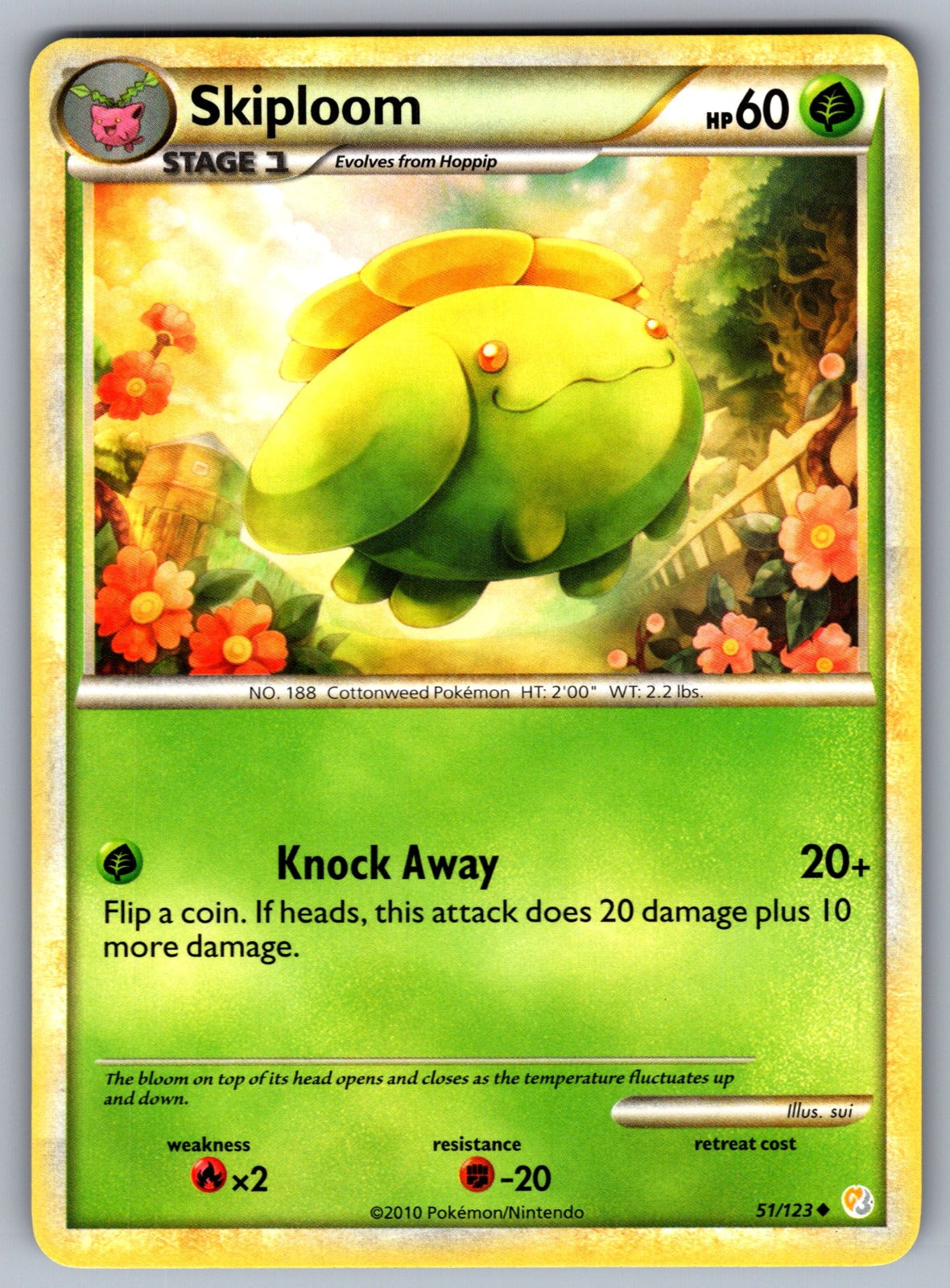 Skiploom Uncommon HeartGold SoulSilver 51/123 LP 2010