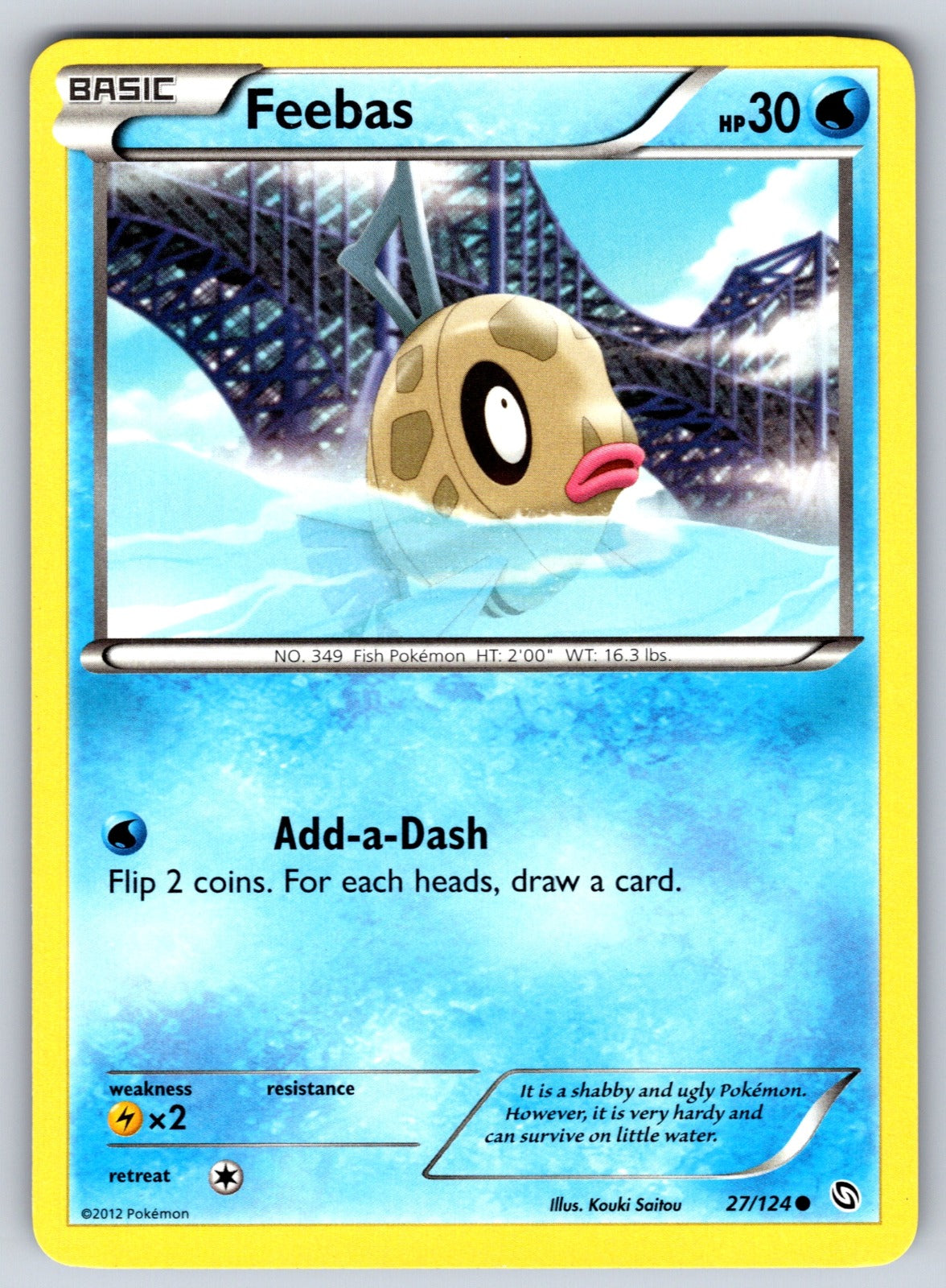 Feebas Common Dragons Exalted 27/124 LP 2012