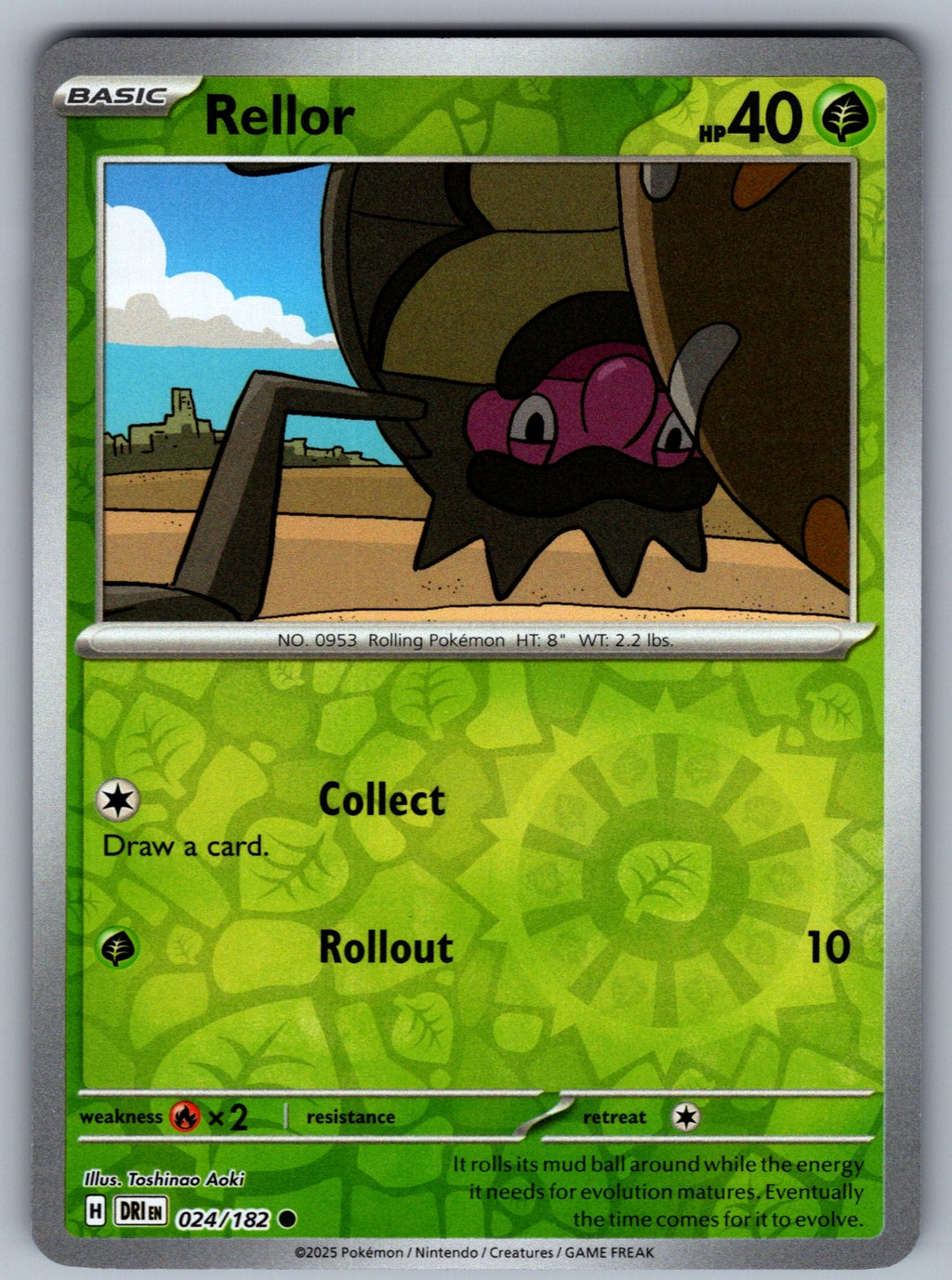 Rellor Reverse Holo Common SV10: Destined Rivals 024/182 NM 2025