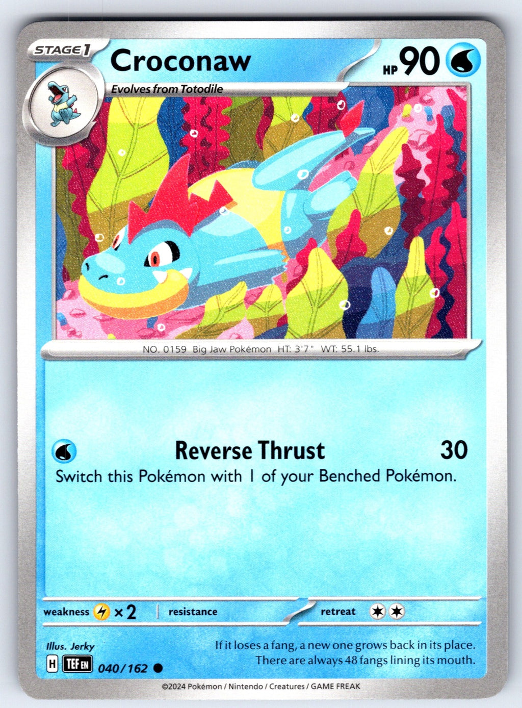 Croconaw Common SV05: Temporal Forces 040/162 NM 2024