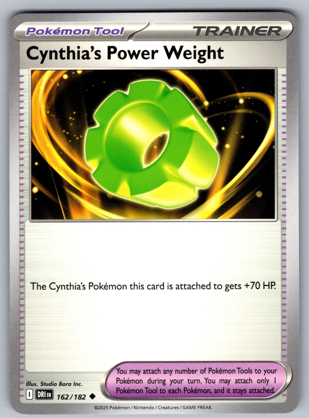 Cynthia's Power Weight Uncommon SV10: Destined Rivals 162/182 NM 2025