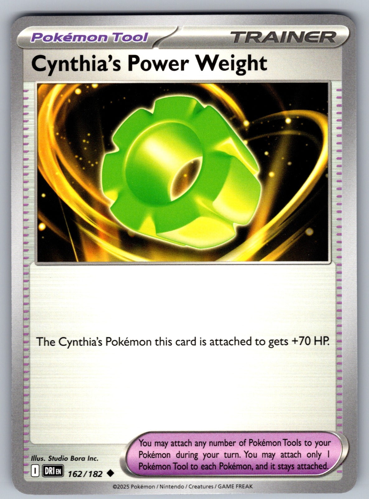 Cynthia's Power Weight Uncommon SV10: Destined Rivals 162/182 NM 2025