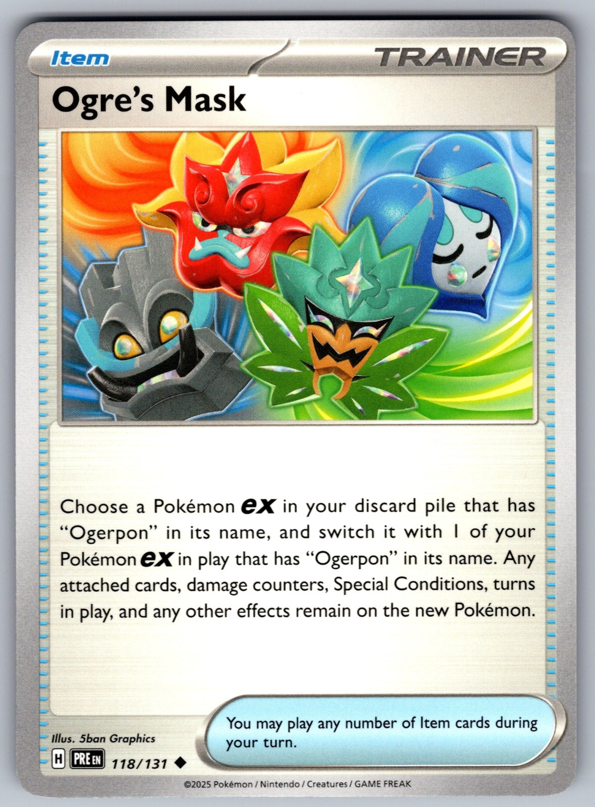 Ogre's Mask Uncommon SV: Prismatic Evolutions 118/131 NM 2025