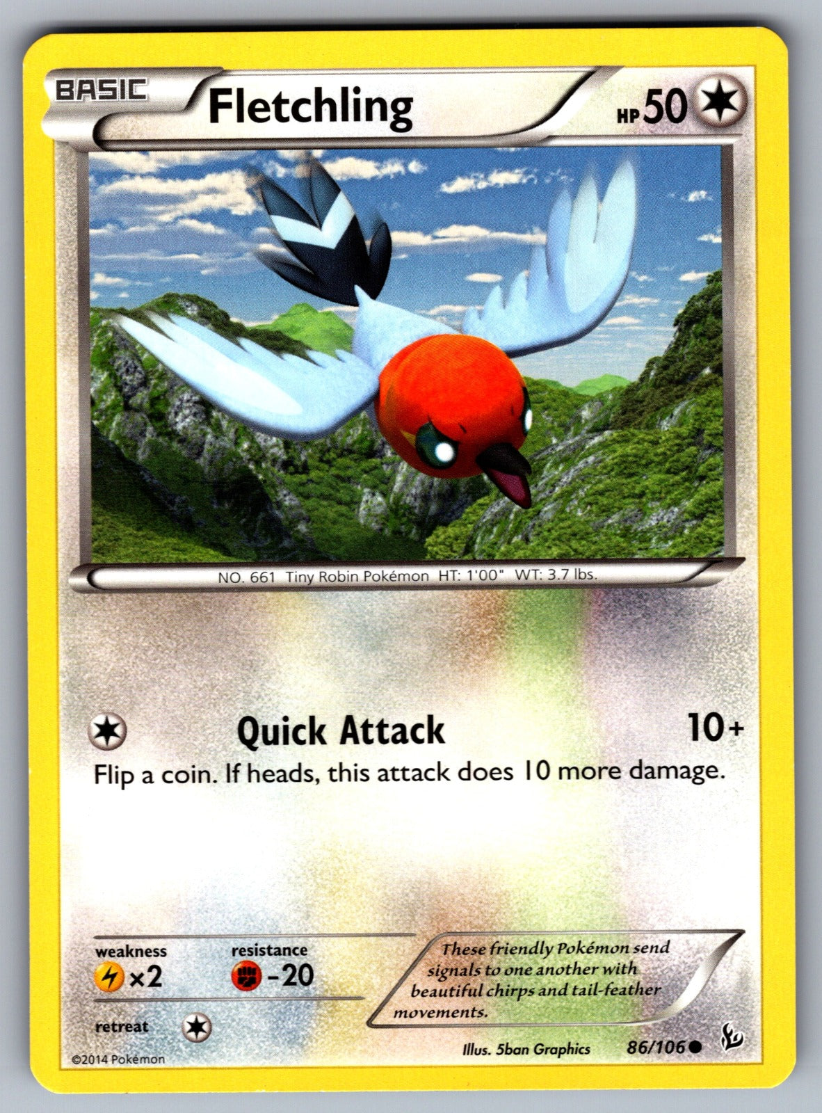 Fletchling Common XY - Flashfire 86/106 LP 2014