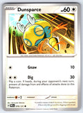 Dunsparce Common SV: Prismatic Evolutions 079/131 NM 2025