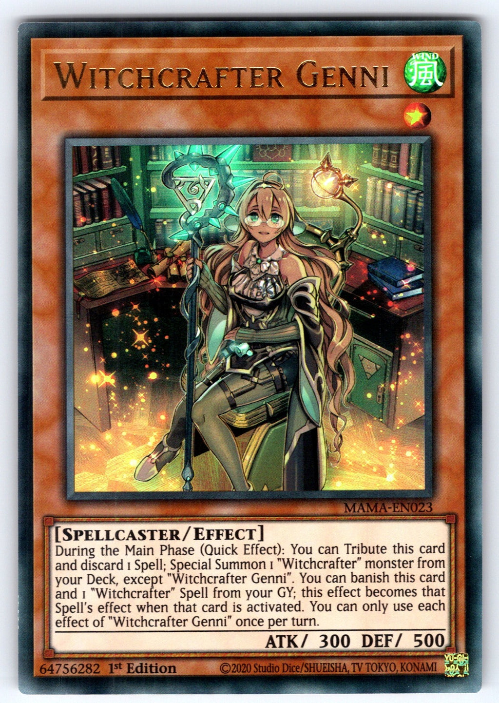 Witchcrafter Genni 1st Edition Ultra Rare Magnificent Mavens MAMA-EN023 NM 2022