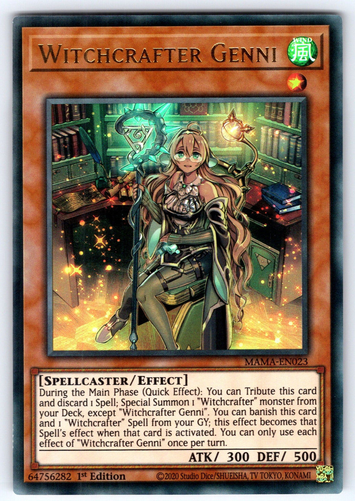 Witchcrafter Genni 1st Edition Ultra Rare Magnificent Mavens MAMA-EN023 NM 2022