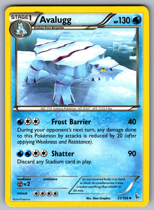 Avalugg Uncommon XY - Flashfire 31/106 LP 2014
