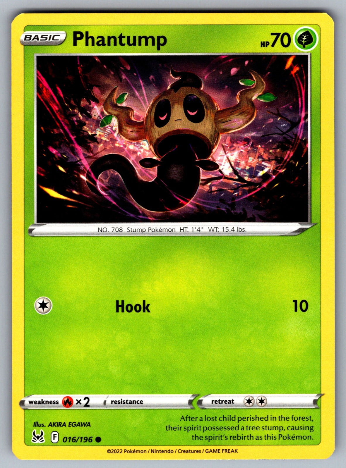 Phantump Common SWSH11: Lost Origin 016/196 NM 2022
