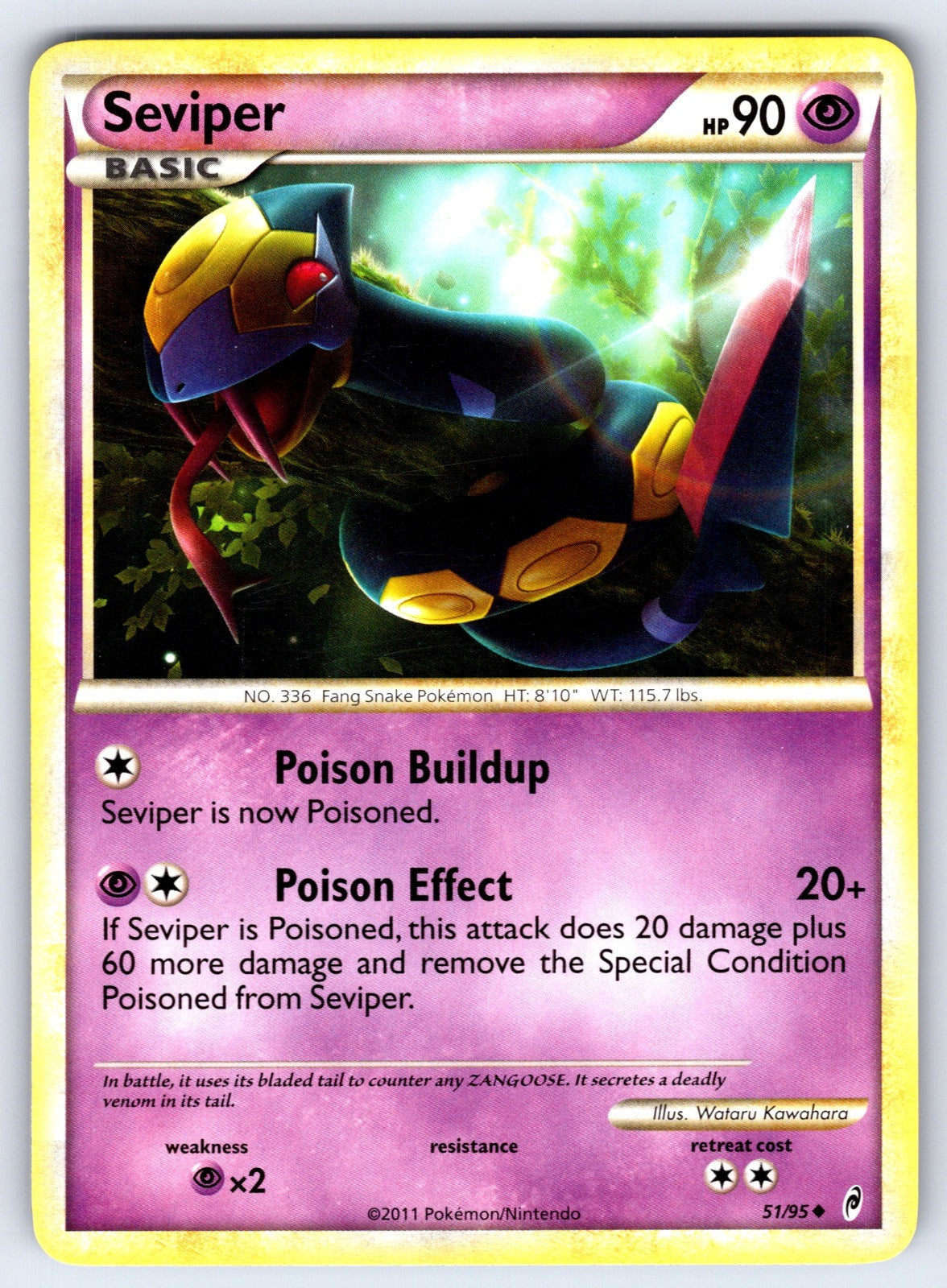 Seviper Uncommon Call of Legends 51/95 LP 2011