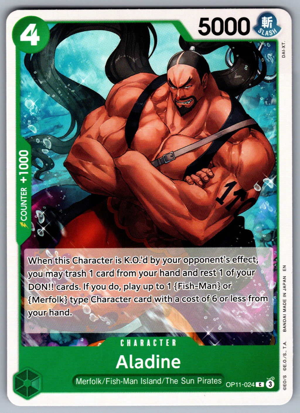 Aladine C A Fist of Divine Speed OP11-024 NM 2025