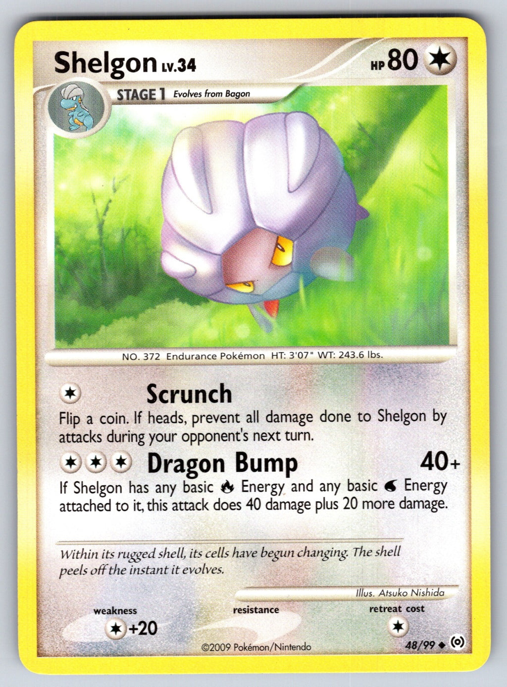 Shelgon Uncommon Arceus 48/99 LP 2009