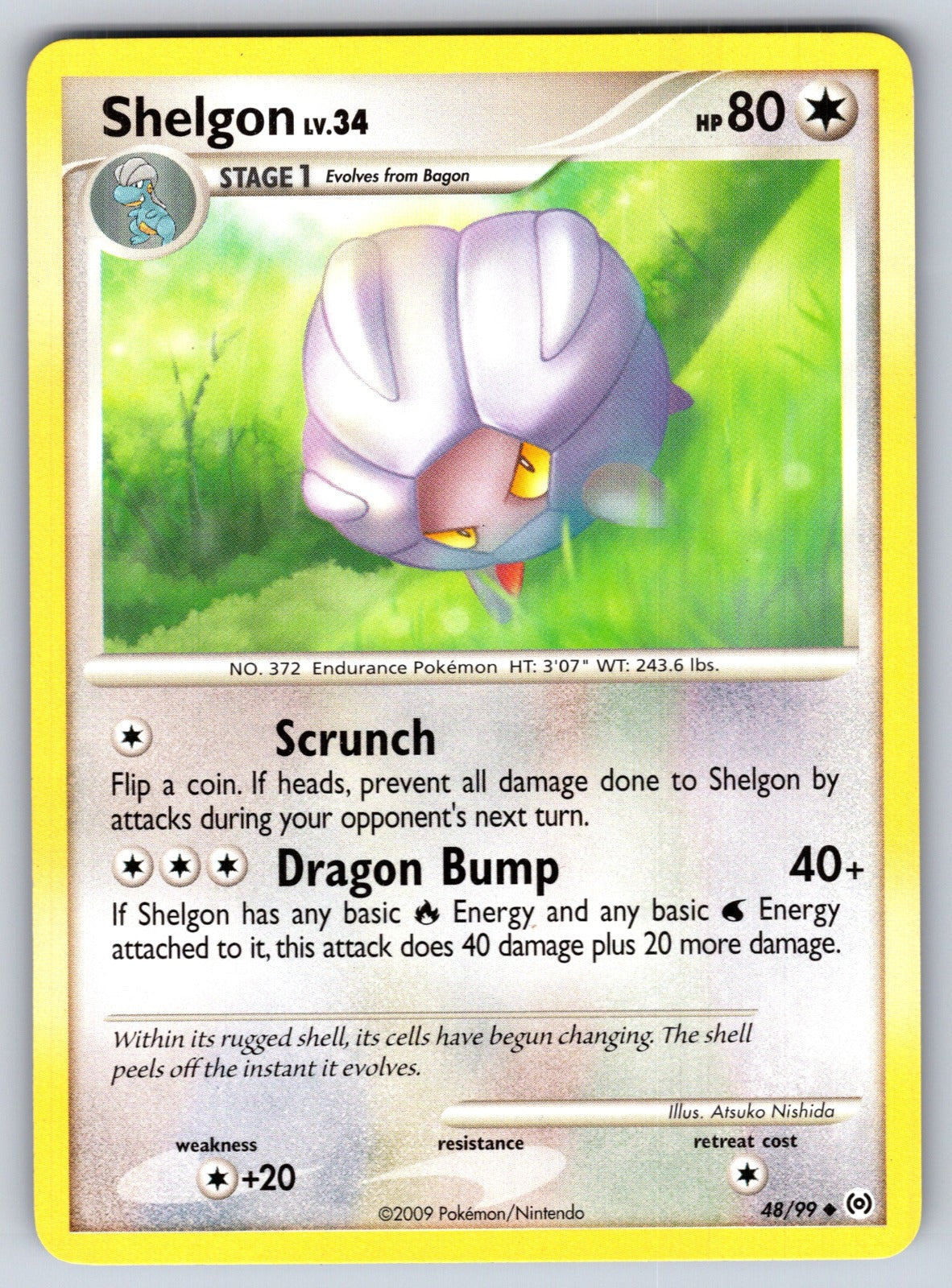 Shelgon Uncommon Arceus 48/99 LP 2009