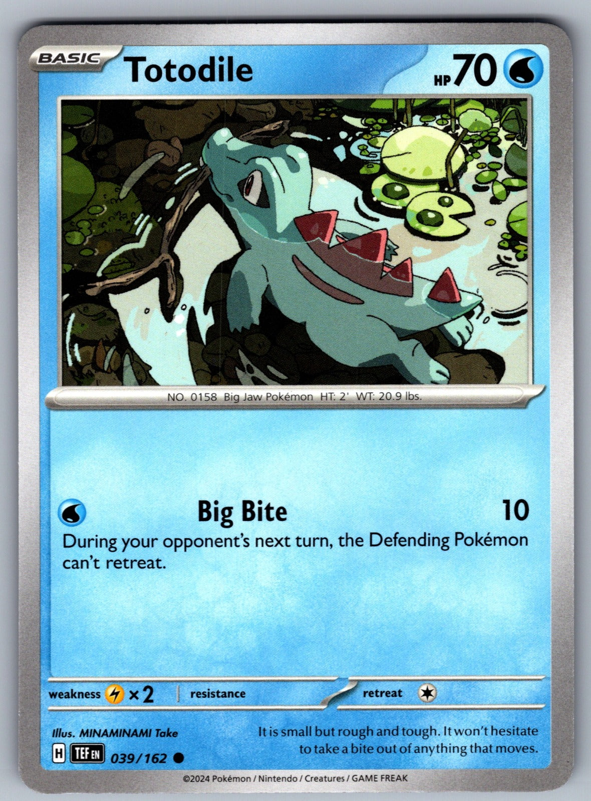 Totodile Common SV05: Temporal Forces 039/162 NM 2024