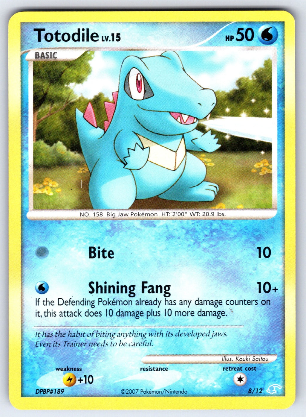 Totodile Common Mysterious Treasures 106/123 LP 2007