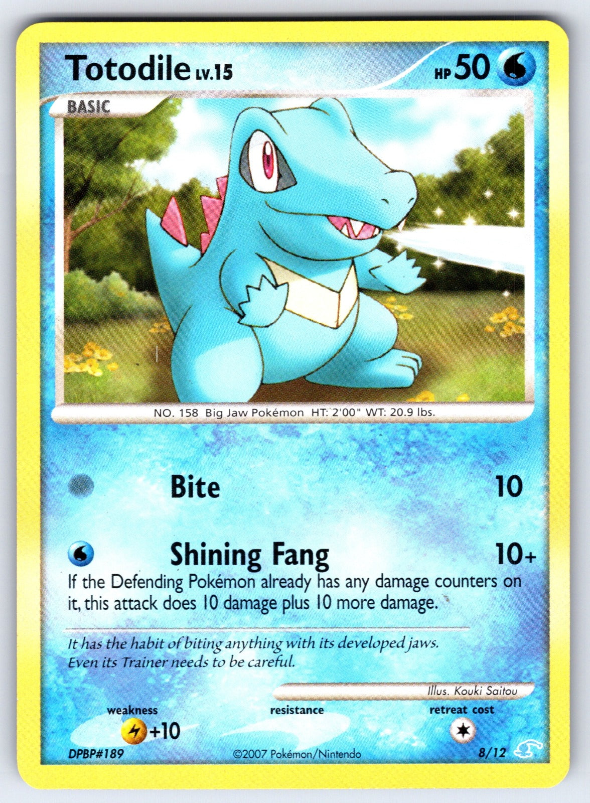 Totodile Common Mysterious Treasures 106/123 LP 2007