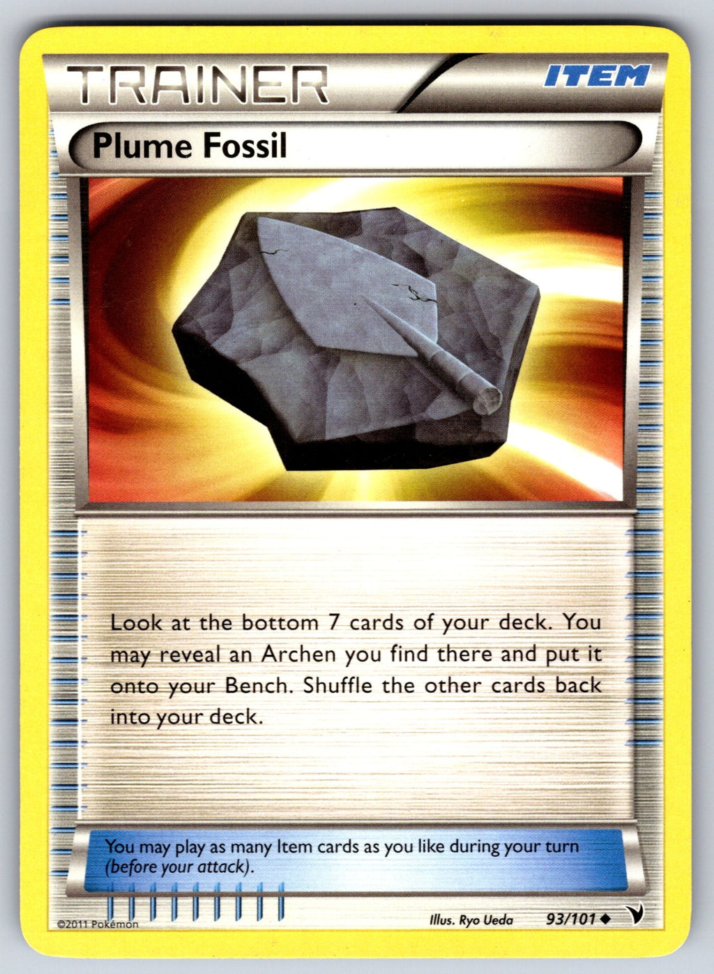 Plume Fossil Uncommon Plasma Blast 82/101 LP 2013