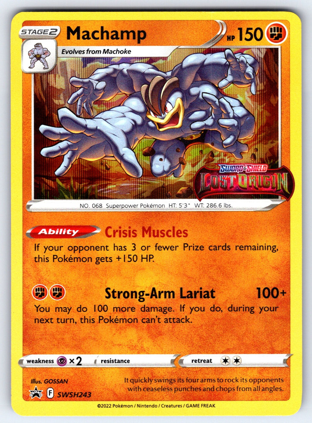 Machamp - (Prerelease) Holo Promo SWSH: Sword & Shield Promo Cards SWSH243 NM 20