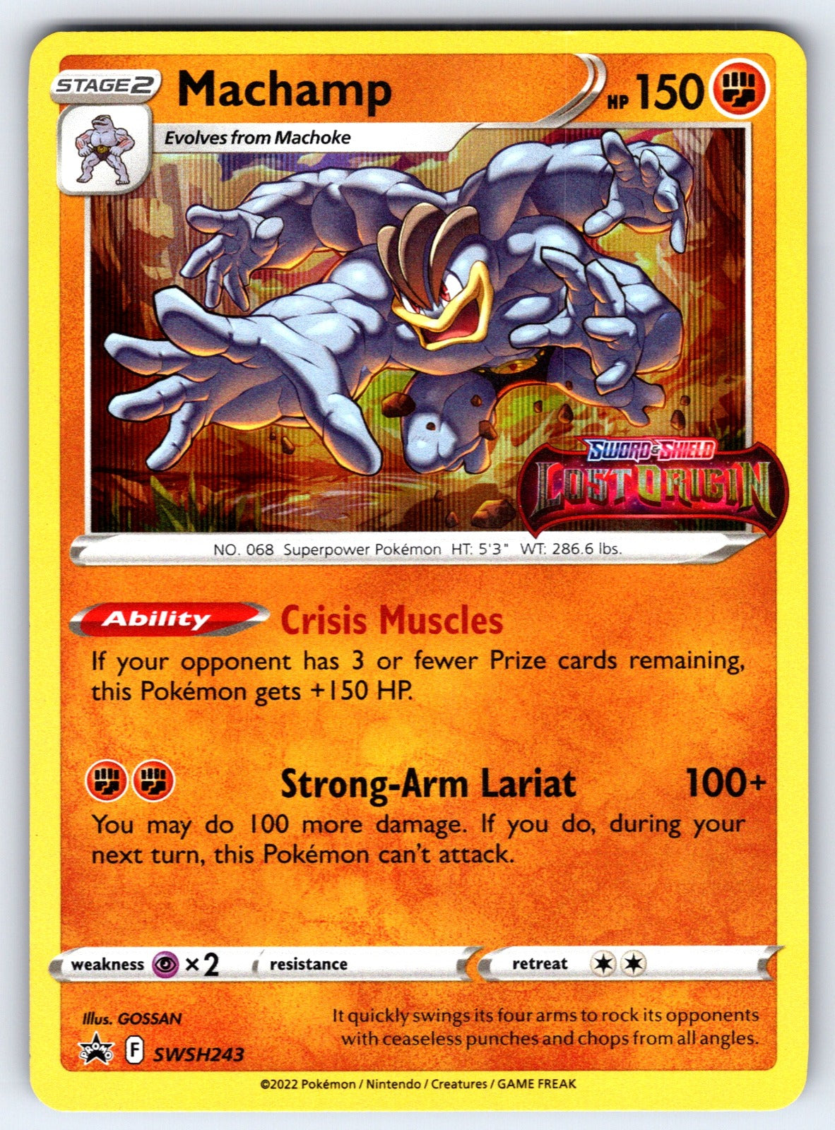 Machamp - (Prerelease) Holo Promo SWSH: Sword & Shield Promo Cards SWSH243 NM 20