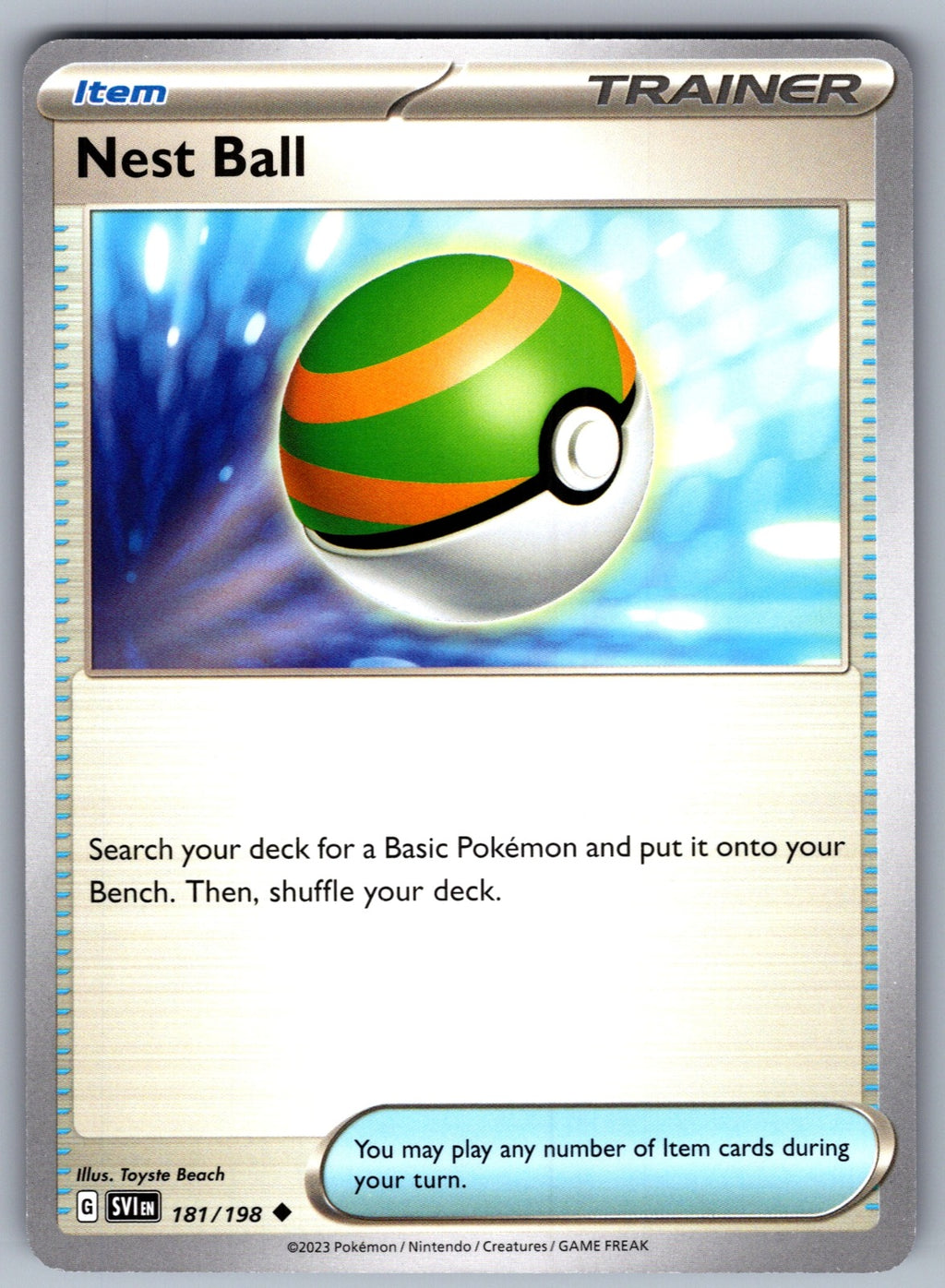 Nest Ball Uncommon SV01: Scarlet & Violet Base Set 181/198 NM 2023