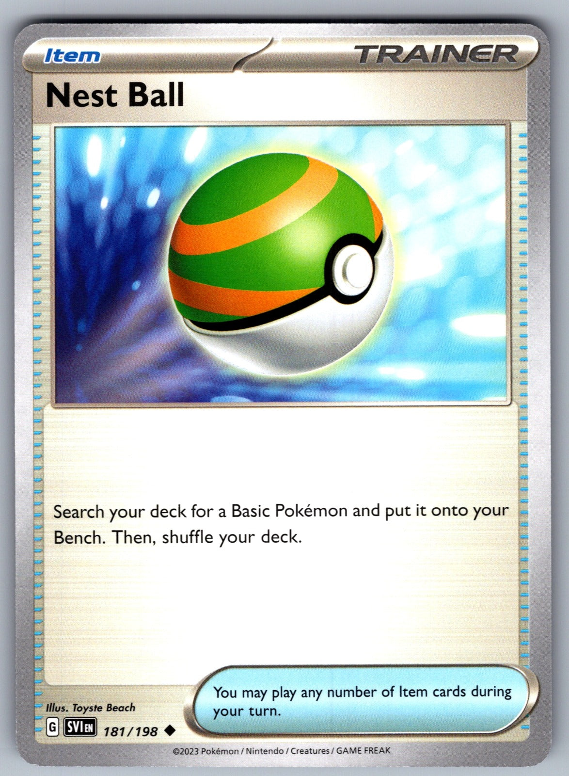 Nest Ball Uncommon SV01: Scarlet & Violet Base Set 181/198 NM 2023